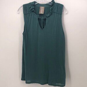 Dolan Left Coast Sleeveless Green Blouse Small S
